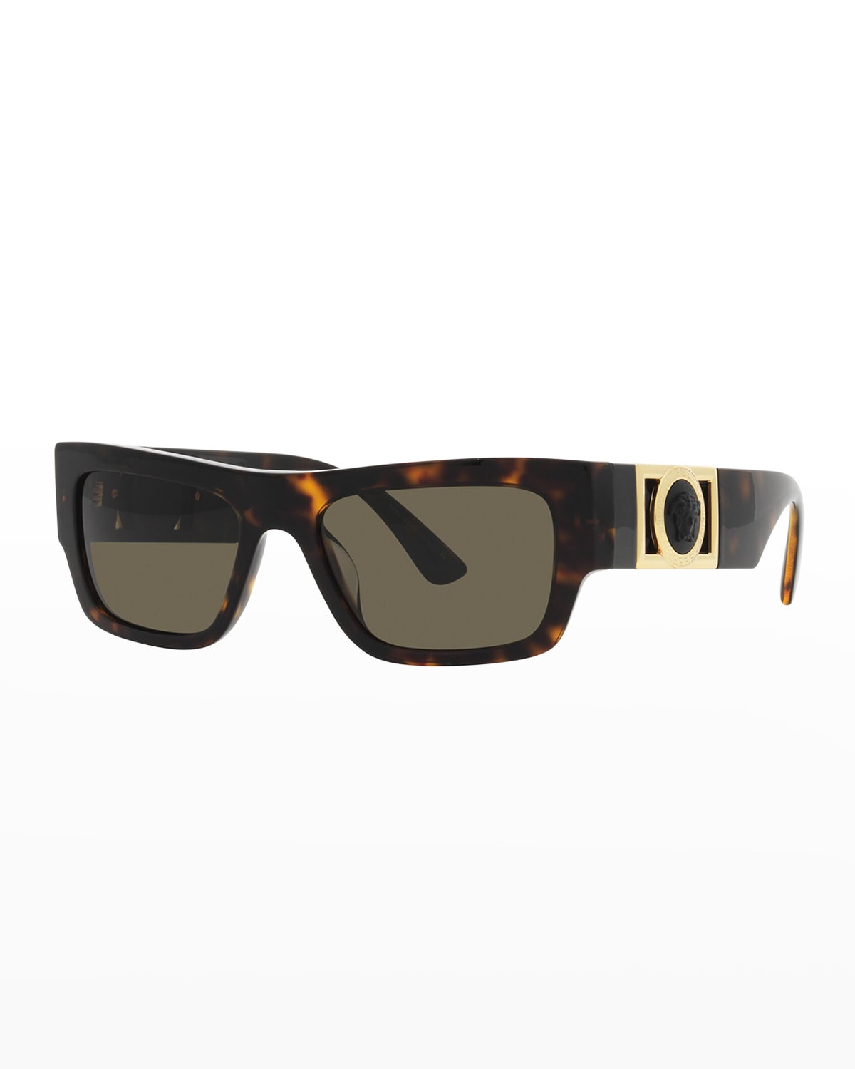 Medusa Rectangle Acetate Sunglasses | Neiman Marcus