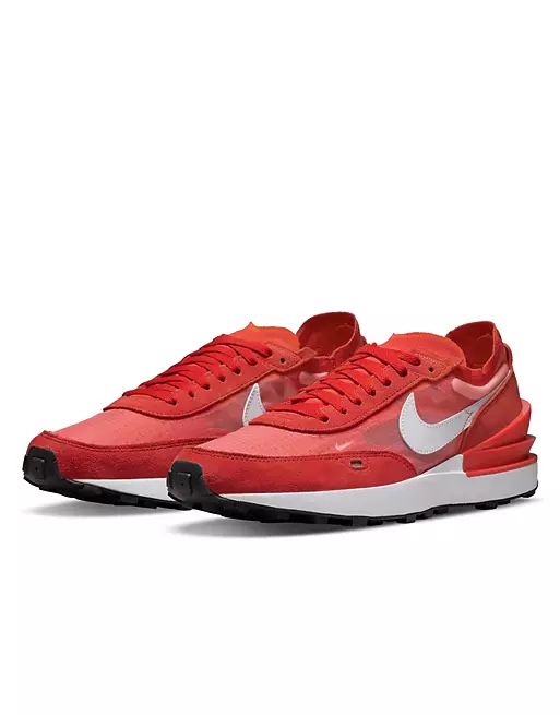 Nike Waffle One sneakers in habanero red/white | ASOS (Global)