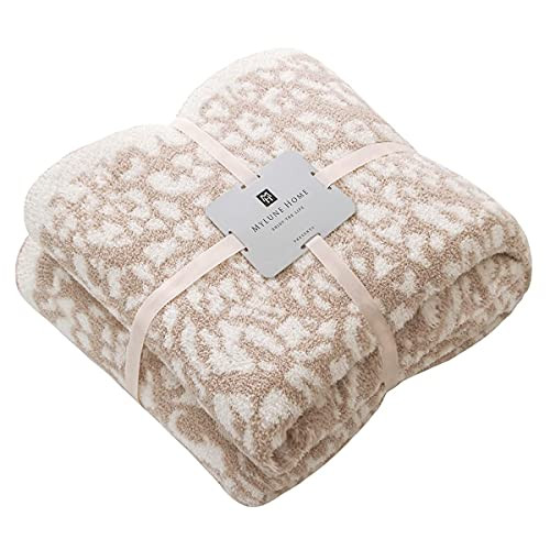 MH MYLUNE HOME Ultra Soft Leopard Throw Blanket (50x60 inches) Microfiber Blankets Plush Warm Rev... | Amazon (US)