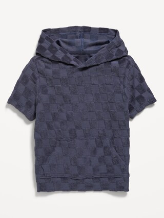 Short-Sleeve Swim Cover-Up Hoodie for Toddler Boys | Old Navy (US)