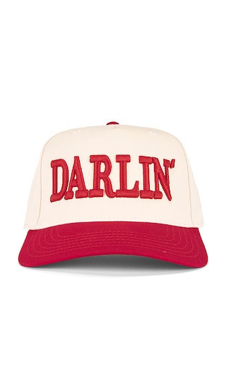 Darlin Patch Puff Embroider Cap in Cream. | Revolve Clothing (Global)