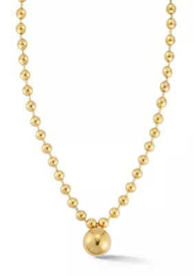 Rachel Zoe Ball Pendant Necklace, Gold | Belk