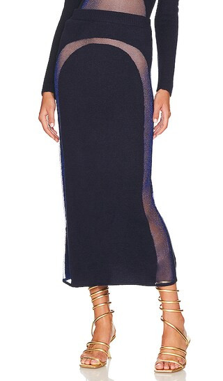 Mallory Knit Skirt in Mountain | Revolve Clothing (Global)