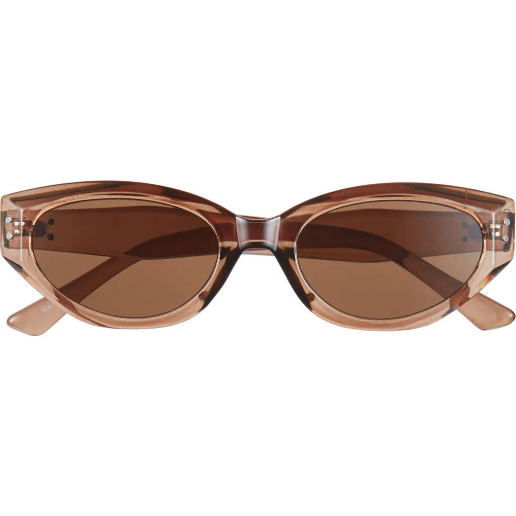 BP. 50mm Oval Sunglasses in Clear Brown at Nordstrom | Nordstrom