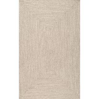 nuLOOM Lefebvre Casual Braided Tan 5 ft. x 8 ft. Indoor/Outdoor Area Rug-HJFV01G-508 - The Home D... | The Home Depot