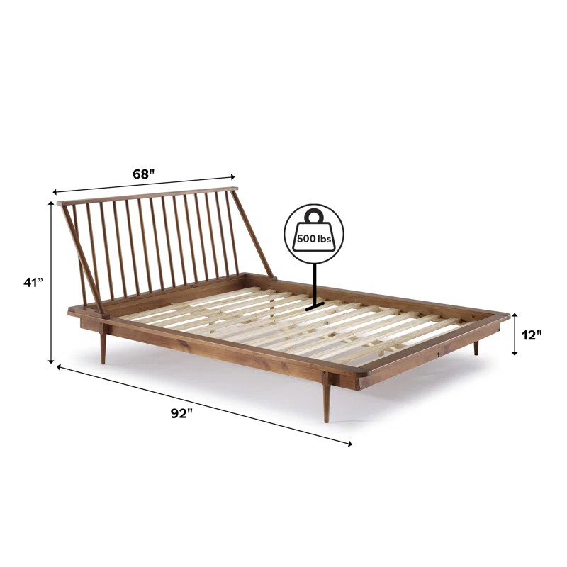 Henline Solid Wood Platform Spindle Bed | Wayfair North America