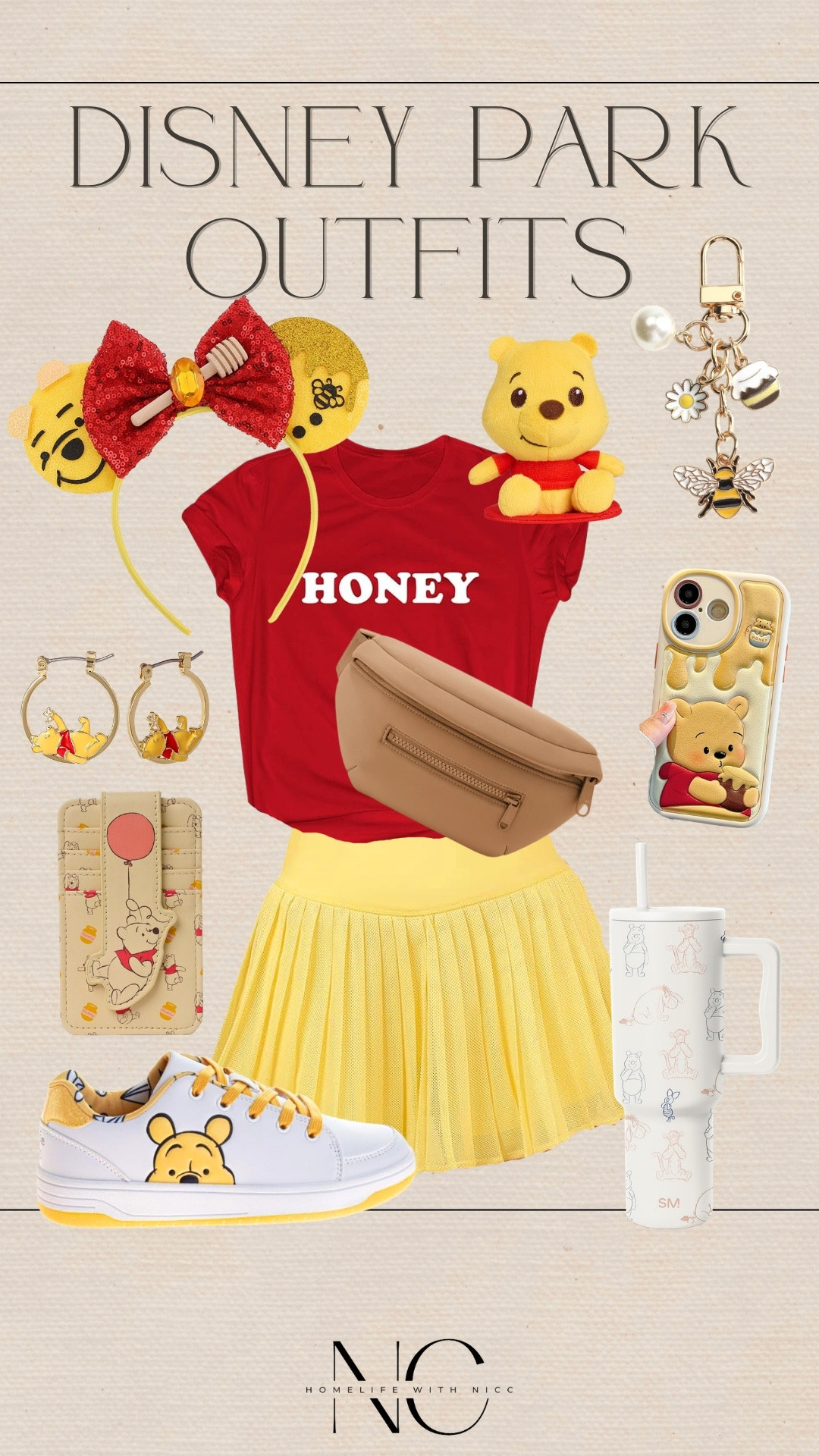 Dress like Winnie the Pooh on your next Disney trip!! Here is some outfit inspo for your next Disney vacation! Styled with my favorite Dagne Dover bags! ❤️🥰💛

#LTKmomlife #LTKgrwm #LTKTravel