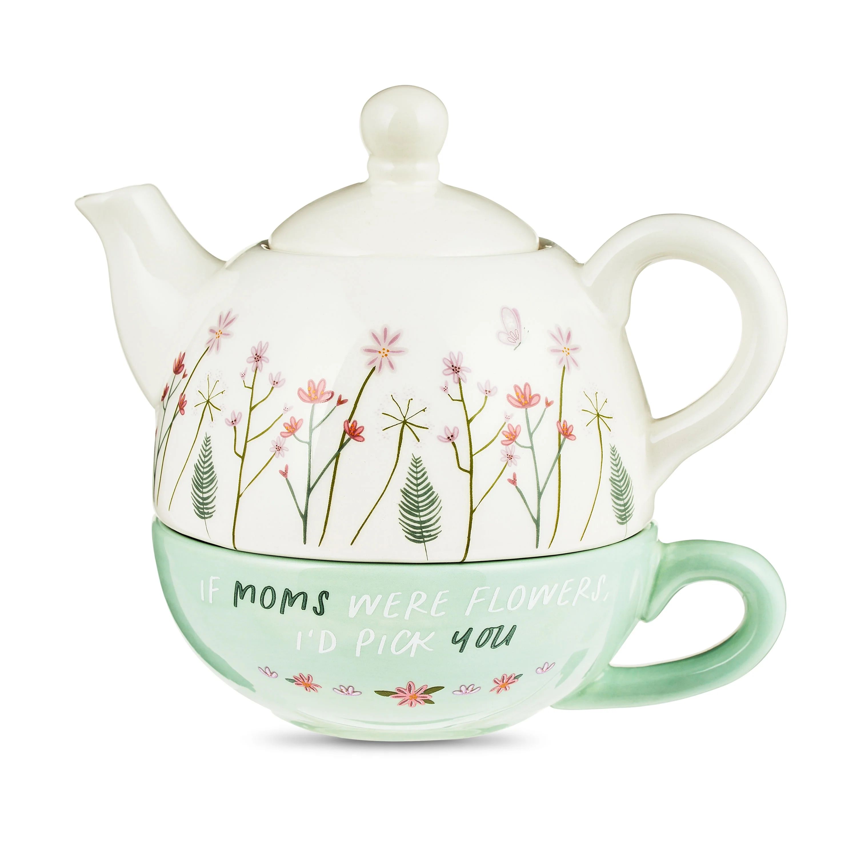 Mother's Day Green & White Teapot Gift Set, Model: IG187834-B by Way To Celebrate | Walmart (US)