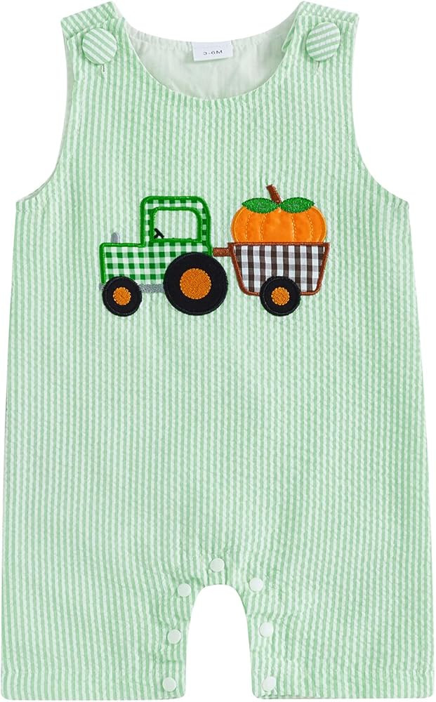 YINGISFITM Baby Boy Outfit Turkey Romper Sleeveless Jumpsuit, Newborn
        My First Thanksgivi... | Amazon (US)
