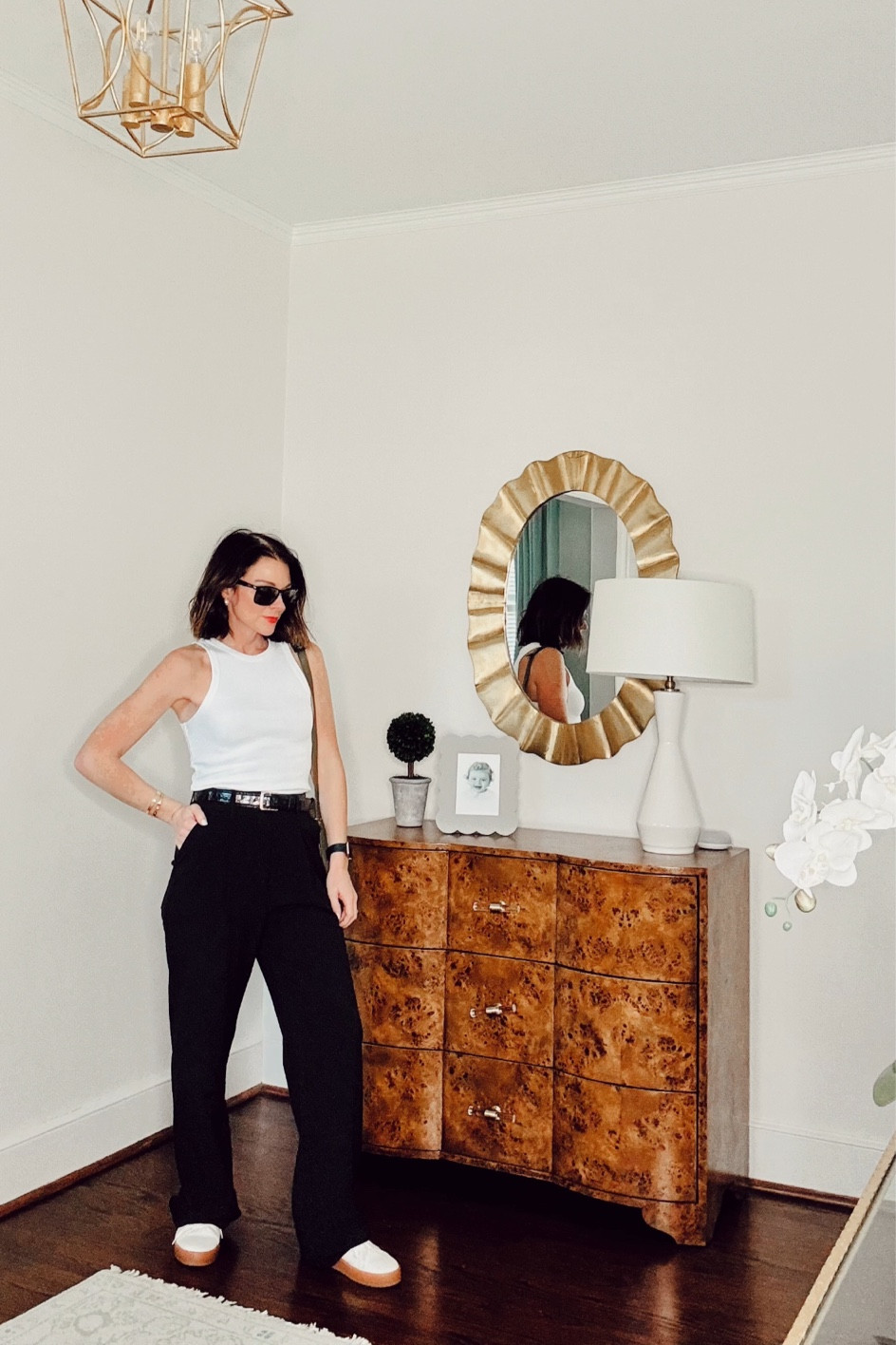 tank top, white sneaker, spring outfit, capsule closet, capsule wardrobe, closet staples

#LTKfindsunder100 #LTKstyletip #LTKSeasonal