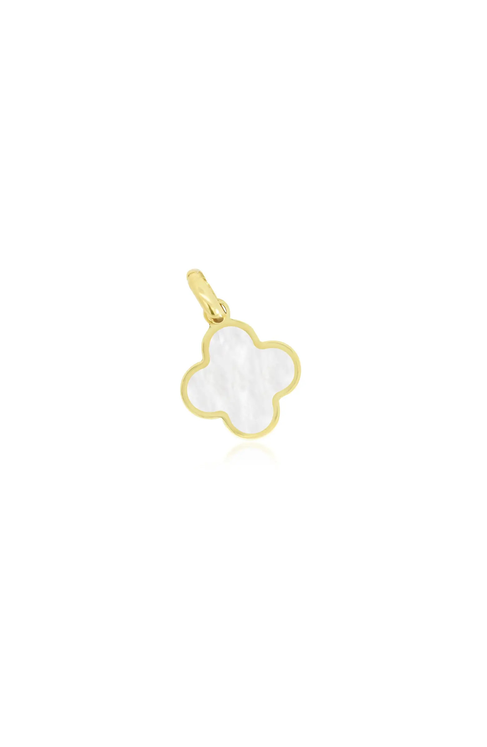 The Lovery Fine Jewelry Mother of Pearl Clover Charm | Nordstrom | Nordstrom