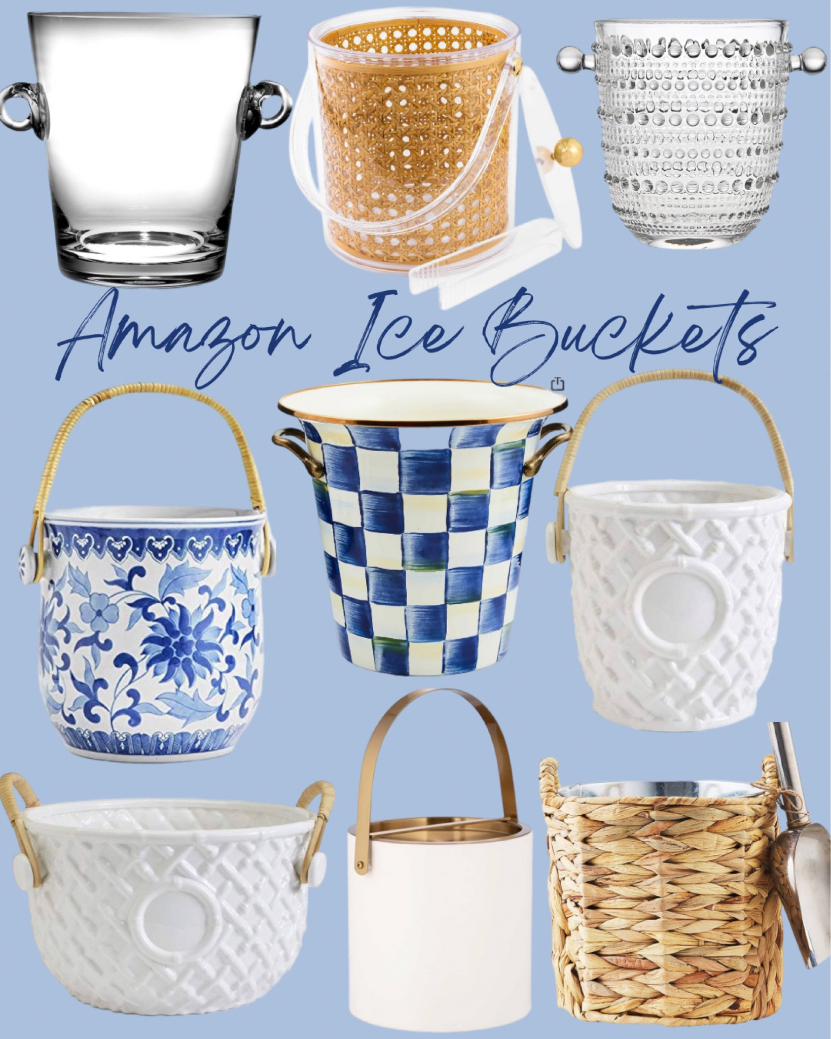 Amazon Ice Buckets! 🤍

A must have for summer entertaining! These ice buckets are perfect for keeping your wine cold at your nest party, and they're cute too!! 🥂

Mackenzie Childs • Chinoiserie • Grandmillenial Decor • Tablescape • Outdoor Party • Entertaining • Summer Party • Wine Chiller • Wine Bucket • Ice Bucket • Summer Amazon Finds • Home Decor 

#LTKParties #LTKGiftGuide #LTKSaleAlert