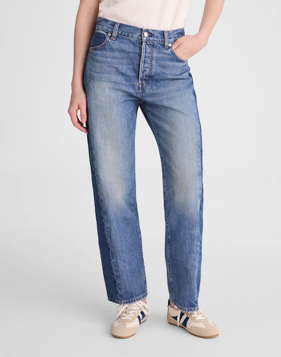 Pieced Barrel-Leg Jeans | Madewell