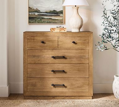 Oakleigh 5-Drawer Tall Wide Dresser (47") | Pottery Barn (US)