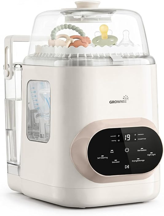 GROWNSY EaseClean Pro Bottle Washer & Sterilizer & Dryer, Visible Cleaning | Amazon (US)
