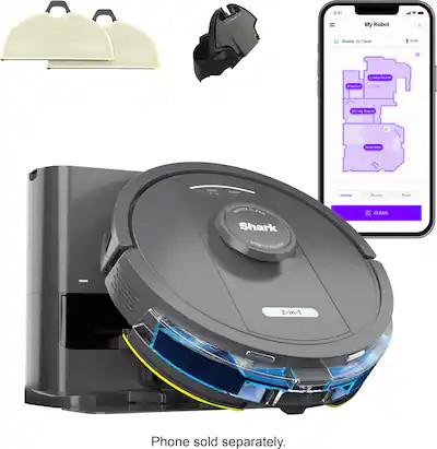 Shark - Matrix 2-in-1 Robot Vacuum & Mop with Self-Emptying Bagless 30 Day Capacity Base - Black | Best Buy U.S.