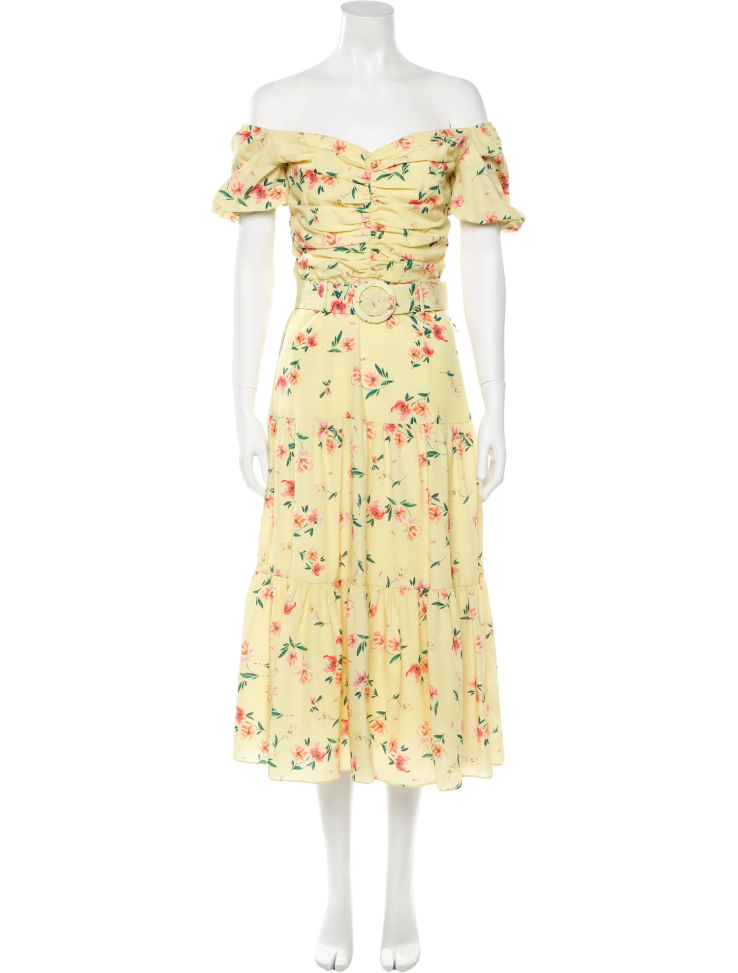 Floral Print Midi Length Dress | The RealReal