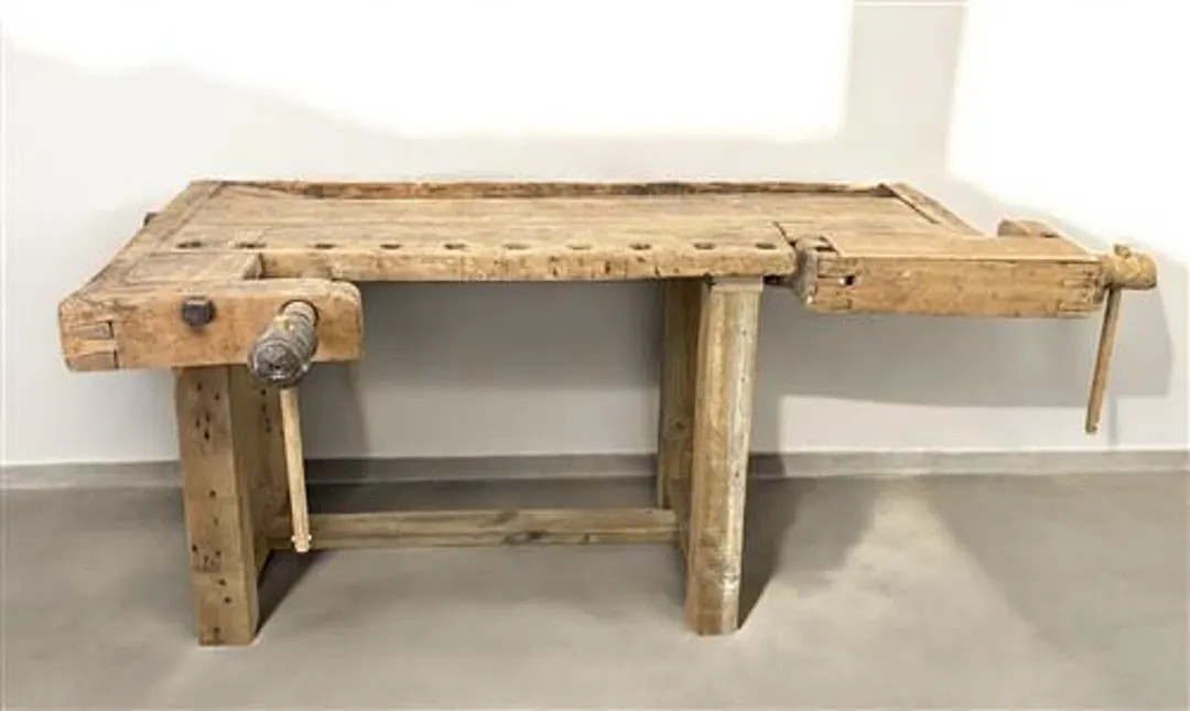 Vintage Rustic Work Table, Carpenter's Workbench, Woodworking Console Table, J, Workbench, Kitche... | Etsy (US)