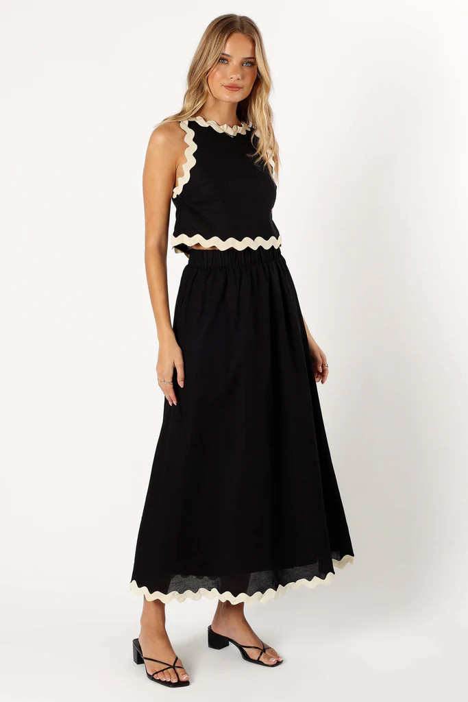 Chrissy Two Piece Set - Black Cream | Petal & Pup (US)
