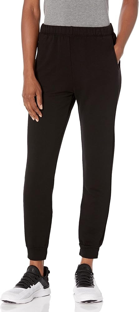 Monrow Women's Supersoft Fleece Joggers, Casual Fit, Side Pockets, Elastic Waistband & Banded Ank... | Amazon (US)