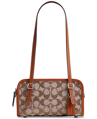 Crystals Swing Zip 20 Shoulder Bag | Macy's