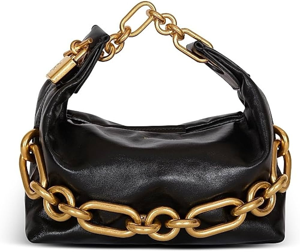Amazon.com: Balmain, Mini Sync Chain-Link & Leather Top Handle Bag, Noir : Amazon Luxury | Amazon (US)