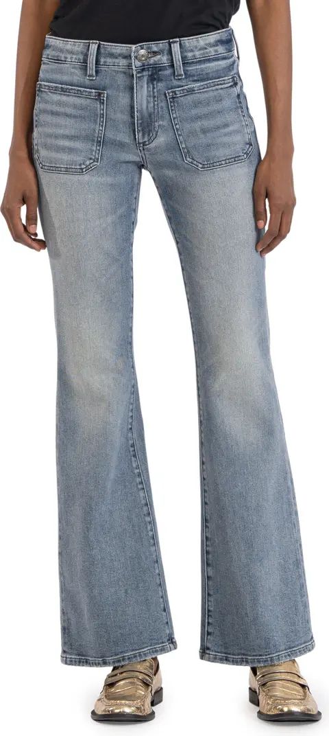 Ana Patch Pocket High Waist Flare Jeans | Nordstrom