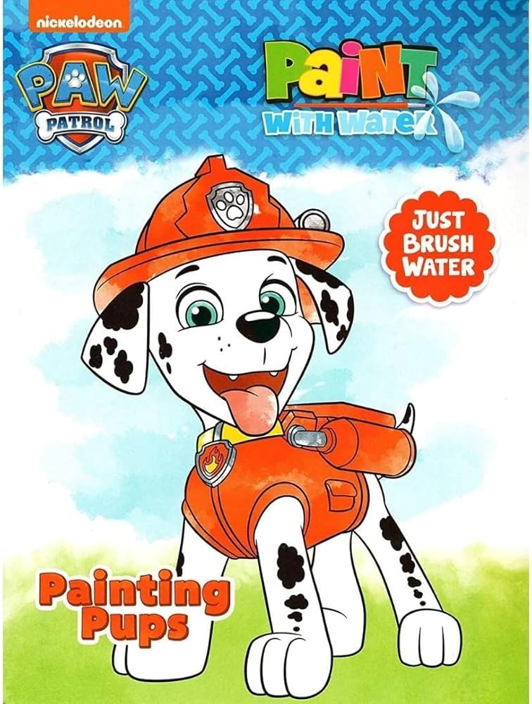 Dreamtivity Paw Patrol ''Painting Pups'' Paint with Water Book - Features 12 Paintings | Amazon (US)