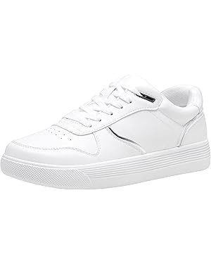 Vepose Women's 8001 Fashion Sneakers, Arch Support Lace-up Casual Sneaker, Tennis Walking Dress S... | Amazon (US)
