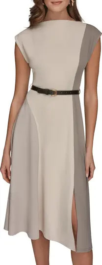Colorblock Sleeveless Midi Dress | Nordstrom