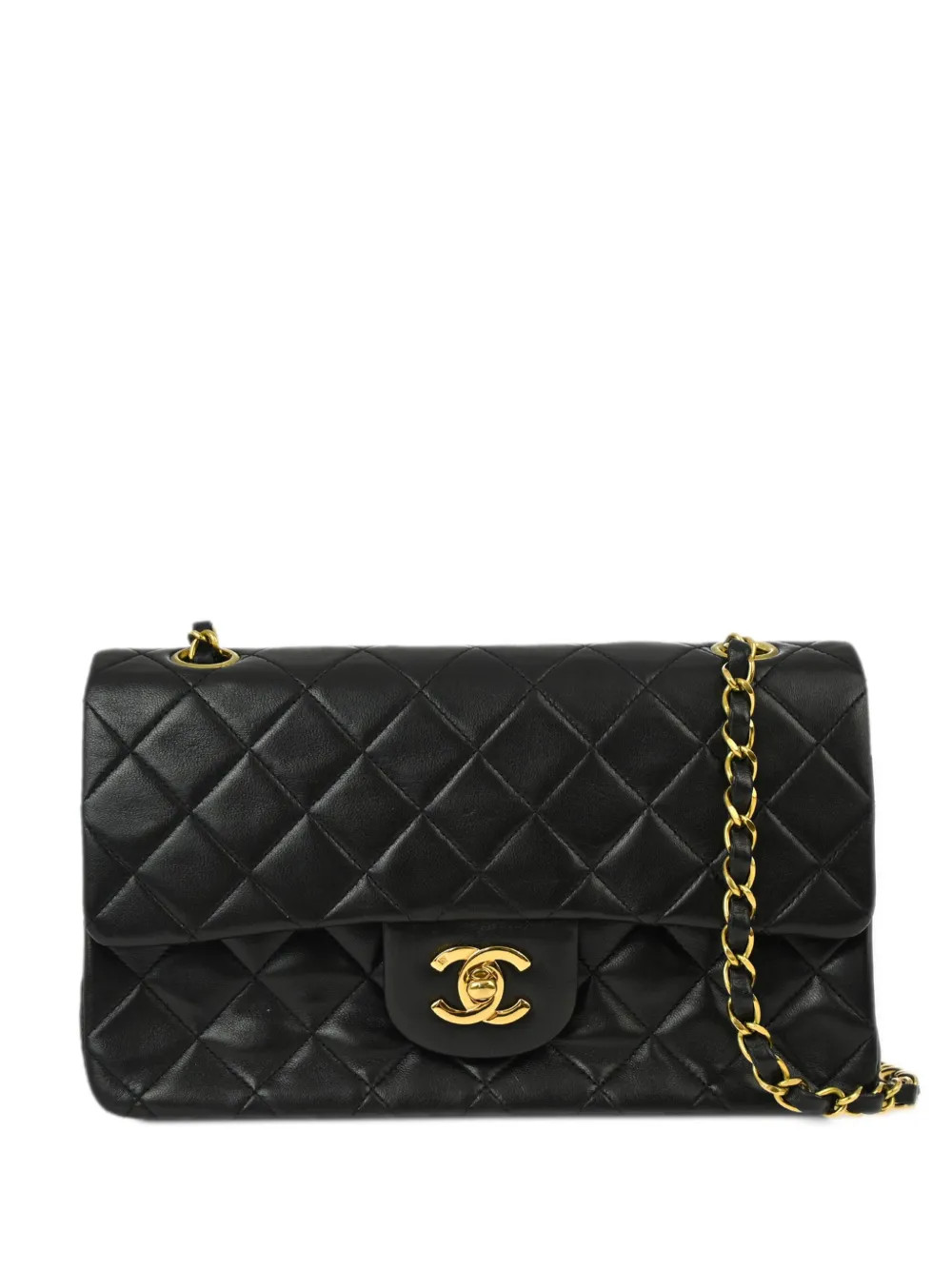 CHANEL Pre-Owned 1995 Small Double Flap Shoulde Rbag | Black | FARFETCH UK | Farfetch Global