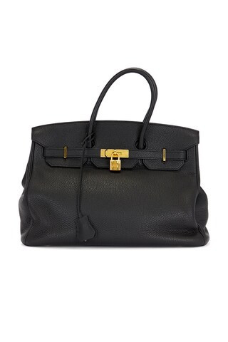 Hermes Togo Birkin 35 Handbag in Black | FWRD 