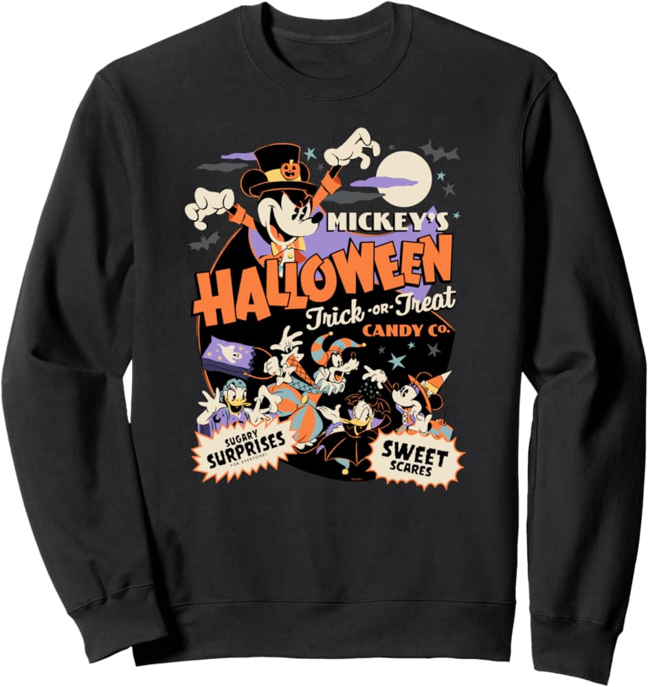 Disney Mickey’s Halloween Trick or Treat Candy Co. Sweatshirt | Amazon (US)