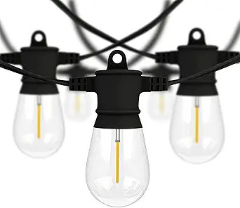 Banord 51FT Outdoor String Lights, Waterproof Patio Lights with 18 Shatterproof LED Bulb Hanging ... | Amazon (US)