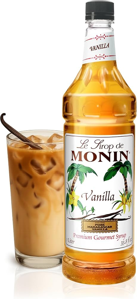 Monin - Vanilla Syrup | Pure & Rare Madagascar Vanilla, Premium Syrup for Coffee, Lattes & More |... | Amazon (US)