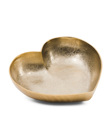 Small Gold Heart Shaped Bowl | Global Home | Marshalls | Marshalls