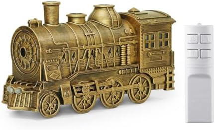 300ML Vintage Steam Train Arom Essential Oil Diffuser RC Humidifier with 2-Color LED Light/2 Mist... | Amazon (US)