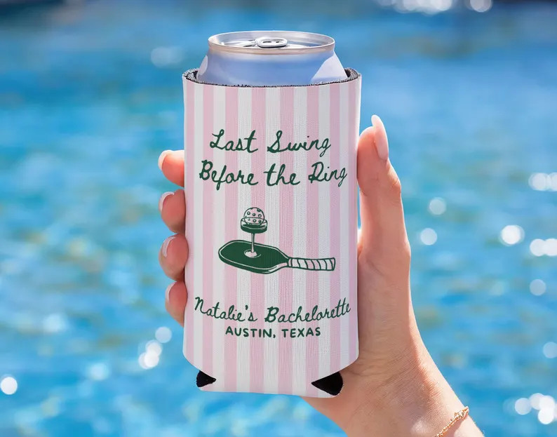 Last Swing Before the Ring Pickleball Cozies, Pickleball Bachelorette Party Favors, Last Swing Pi... | Etsy (US)