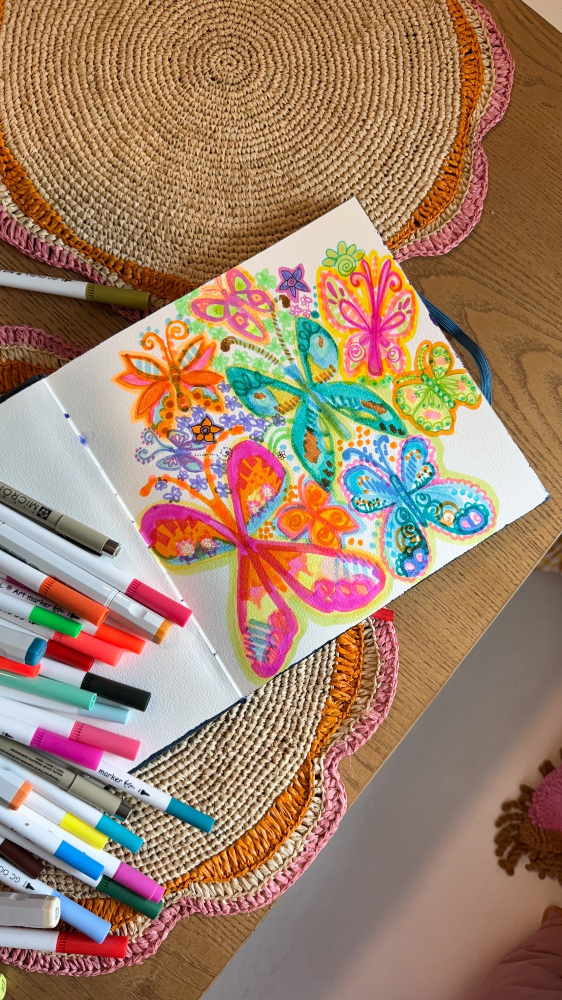 Fav products for doodling!! #art #markers #artist #mentalhealth 