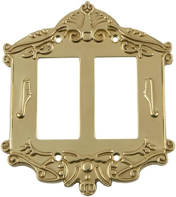 Nostalgic Placa victoriana de la cubierta del interruptor de la luz del almacén, latón pulido | Amazon (US)