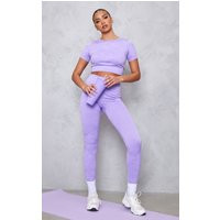 PrettyLittleThingLilac Sport Seamless Textured Leggings | PrettyLittleThing CAN