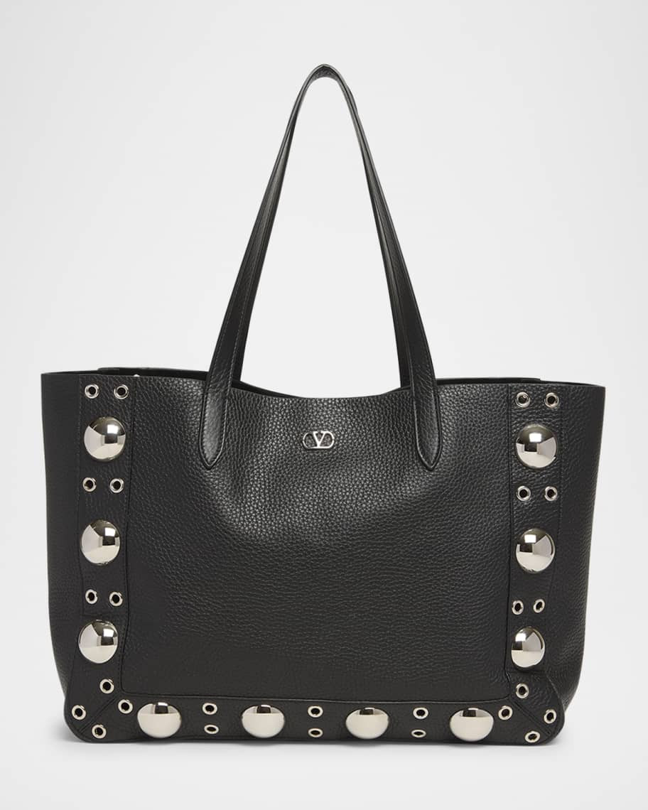 Valentino Garavani Nellcote Studded Leather Tote Bag | Neiman Marcus