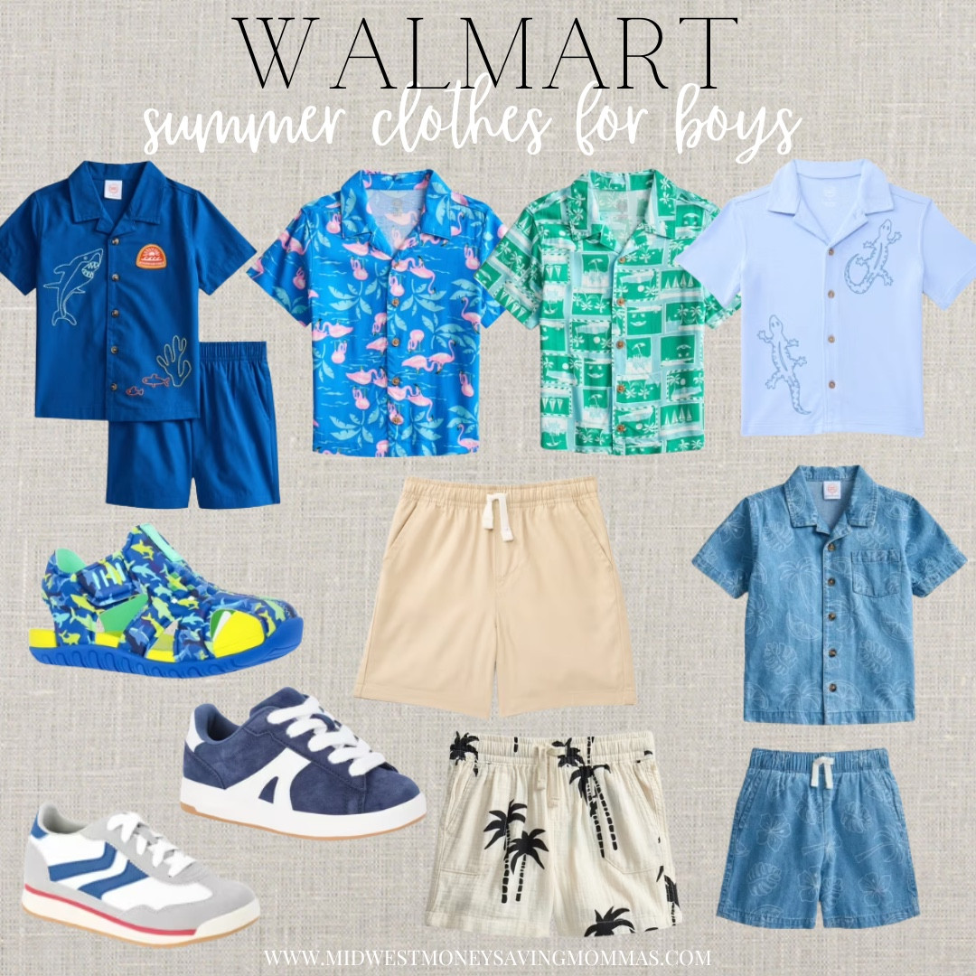 Summer clothes for boys from Walmart 

Wonder Nation summer outfit summer fashion boys clothes toddler clothes sneaker shoes sandals

#LTKmomlife #LTKootd #LTKKids