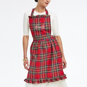 Tartan Plaid Ruffle Apron | Mark and Graham