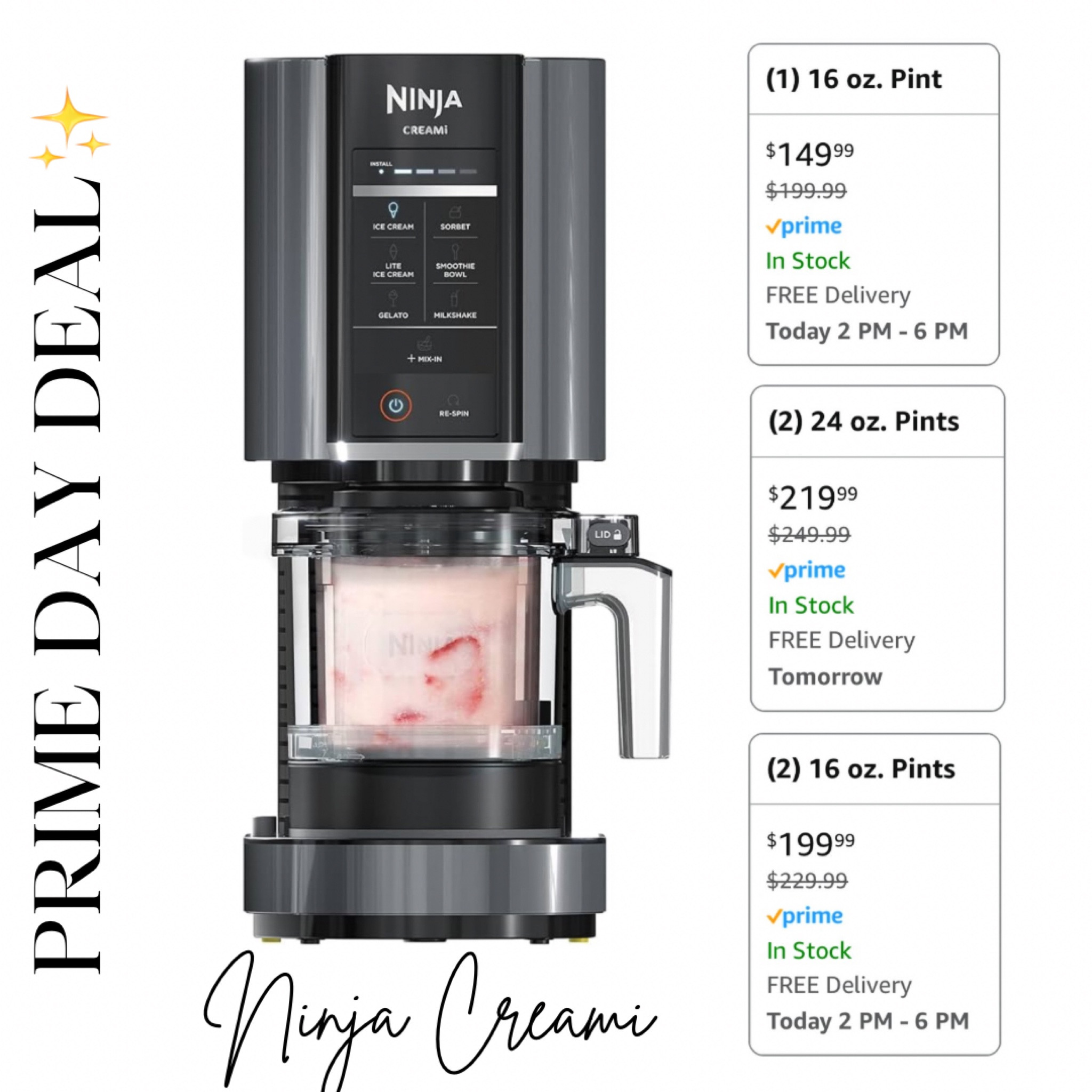 ✨✨EARLY PRIME DAY DEAL✨✨ grab the Ninja CREAMi on sale now!!! 🙌🏽🍦🍨

#LTKSummerSales #LTKSaleAlert #LTKHome