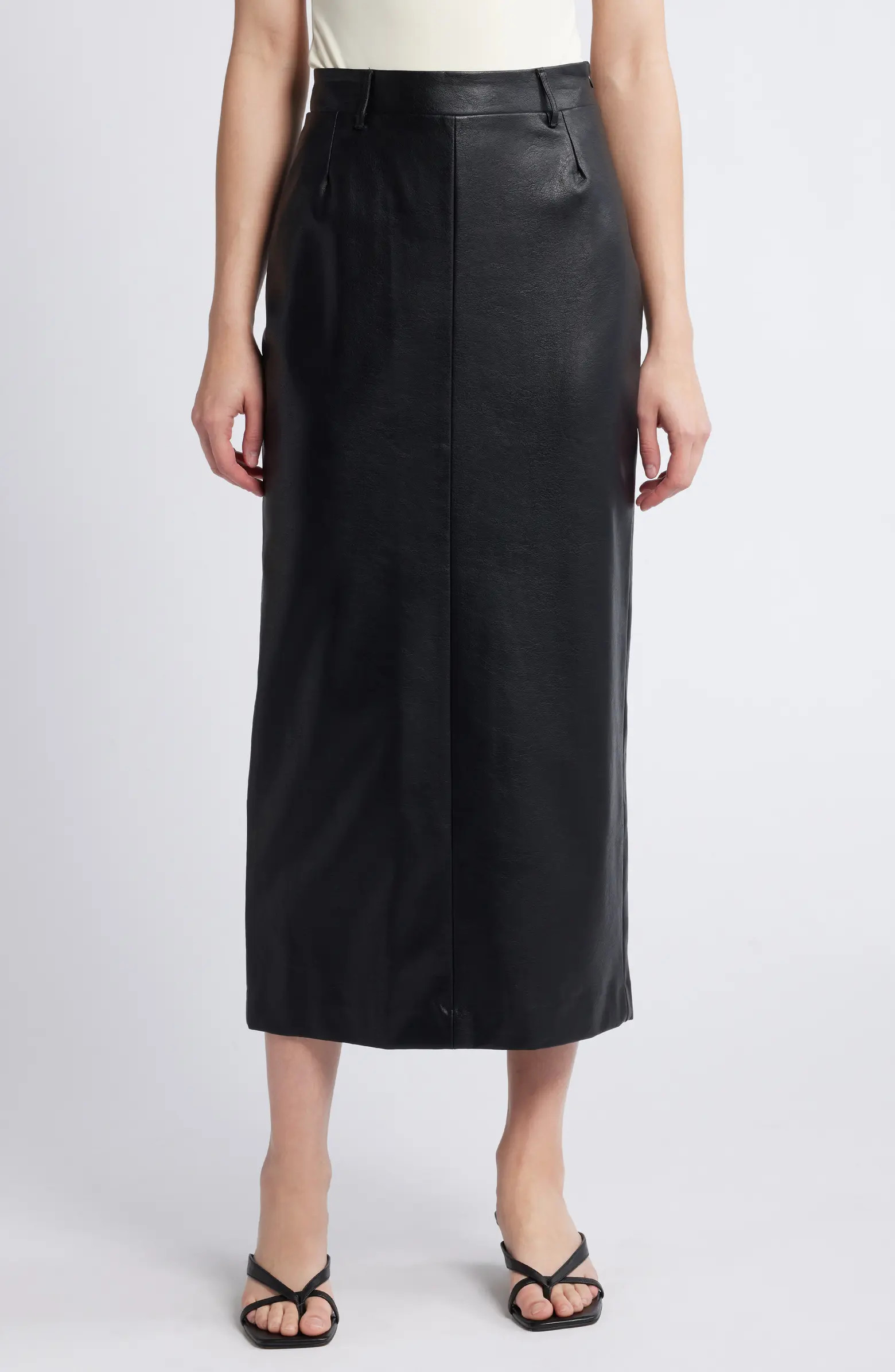 Yve Faux Leather Maxi Skirt | Nordstrom