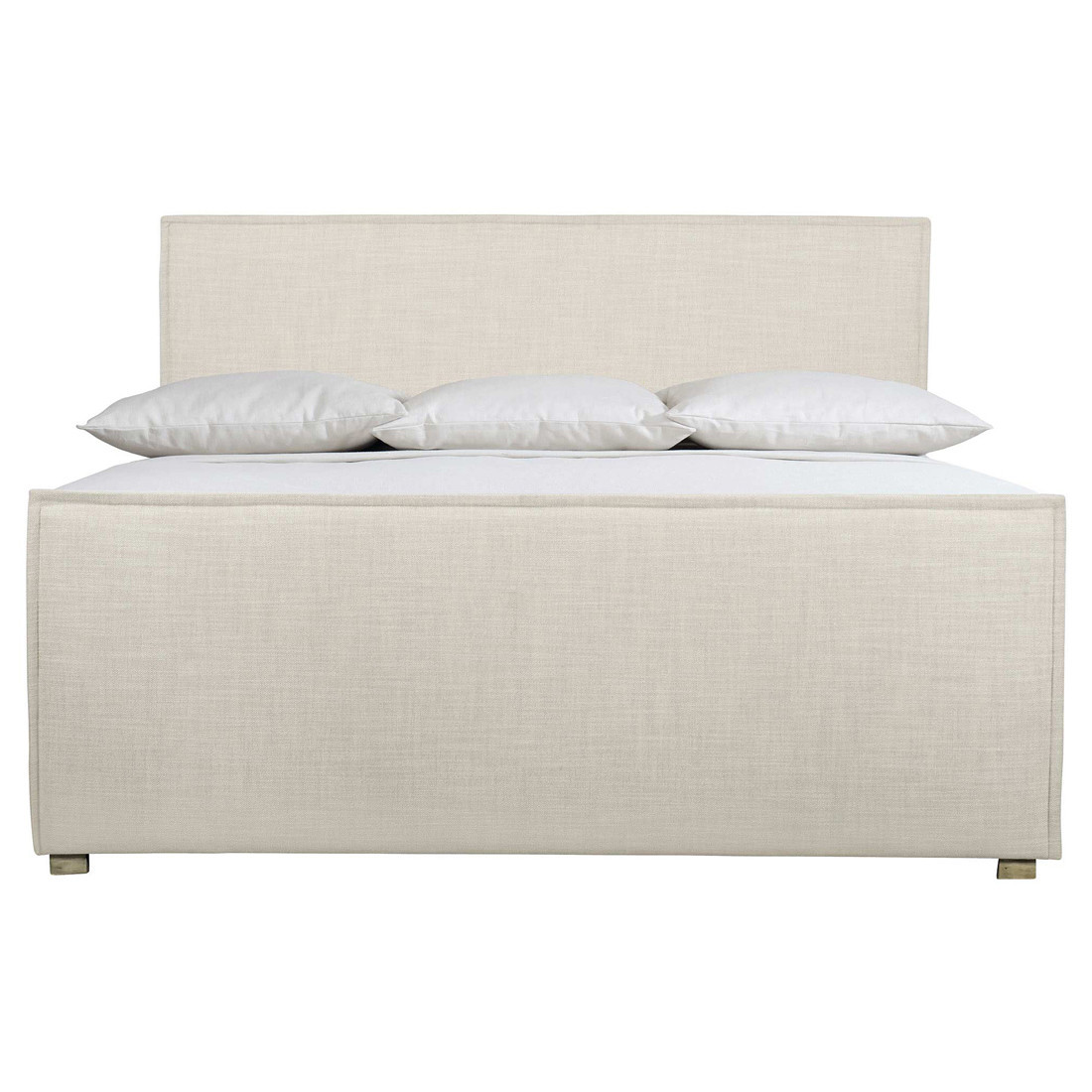 Maxine Modern Classic Grey Upholstered Bed - Queen | Kathy Kuo Home