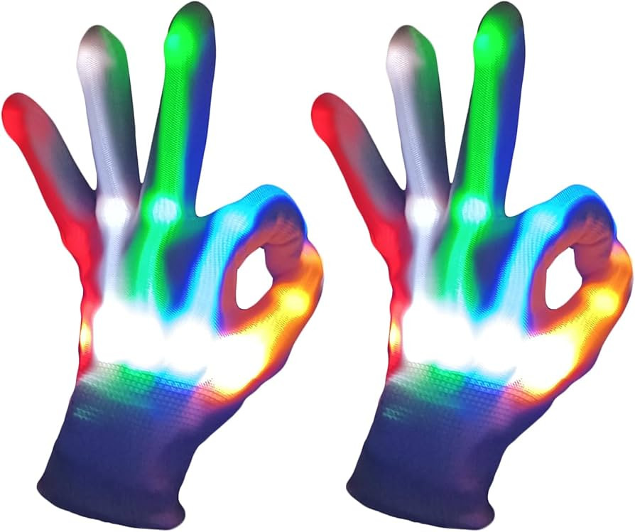 COLEDRE LED Gloves Boys Girls Toys Age 8-12 Years Old Light up Gloves for Kids stocking stuffers ... | Amazon (US)