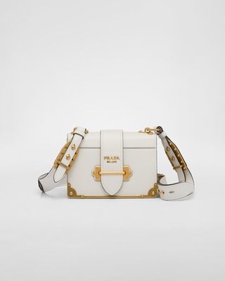 Prada Cahier leather bag | Prada Spa US