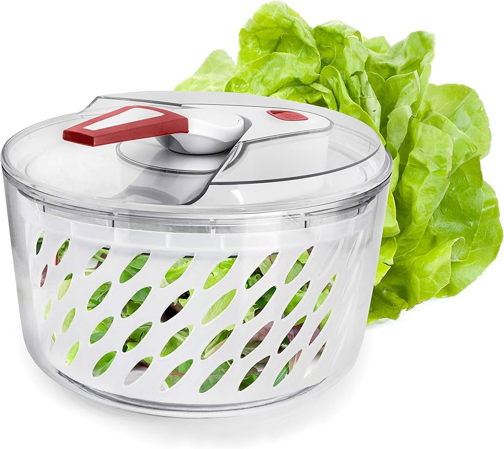 VALORE Large Salad Spinner with Serving Bowl and Lid - Effortless Spinning - Lettuce Spinner, Fru... | Amazon (US)